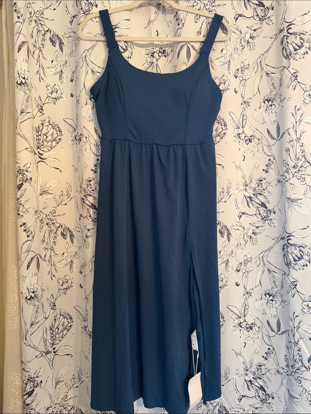 HALARA Navy Blue Sleeveless Maxi Dress